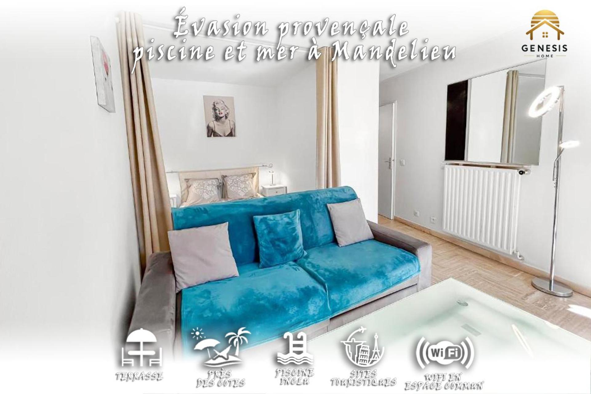 Evasion Provencale - Piscine Et Mer A Mandelieu Bagian luar foto