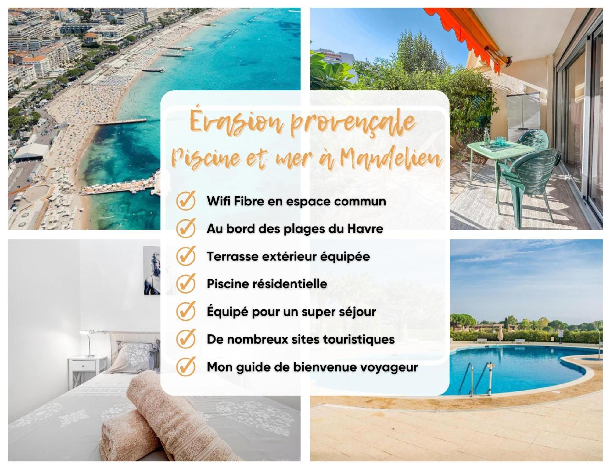 Evasion Provencale - Piscine Et Mer A Mandelieu Bagian luar foto